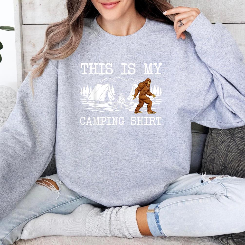 Bigfoot Campfire Sasquatch Camping Sweatshirt