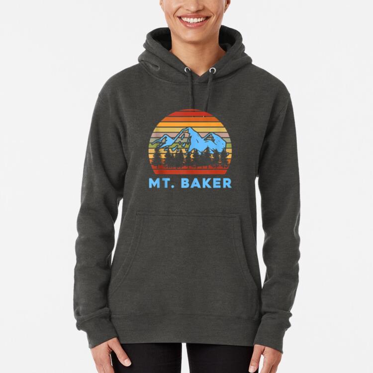 Camping Mt. Baker Hiking Nature Hoodie
