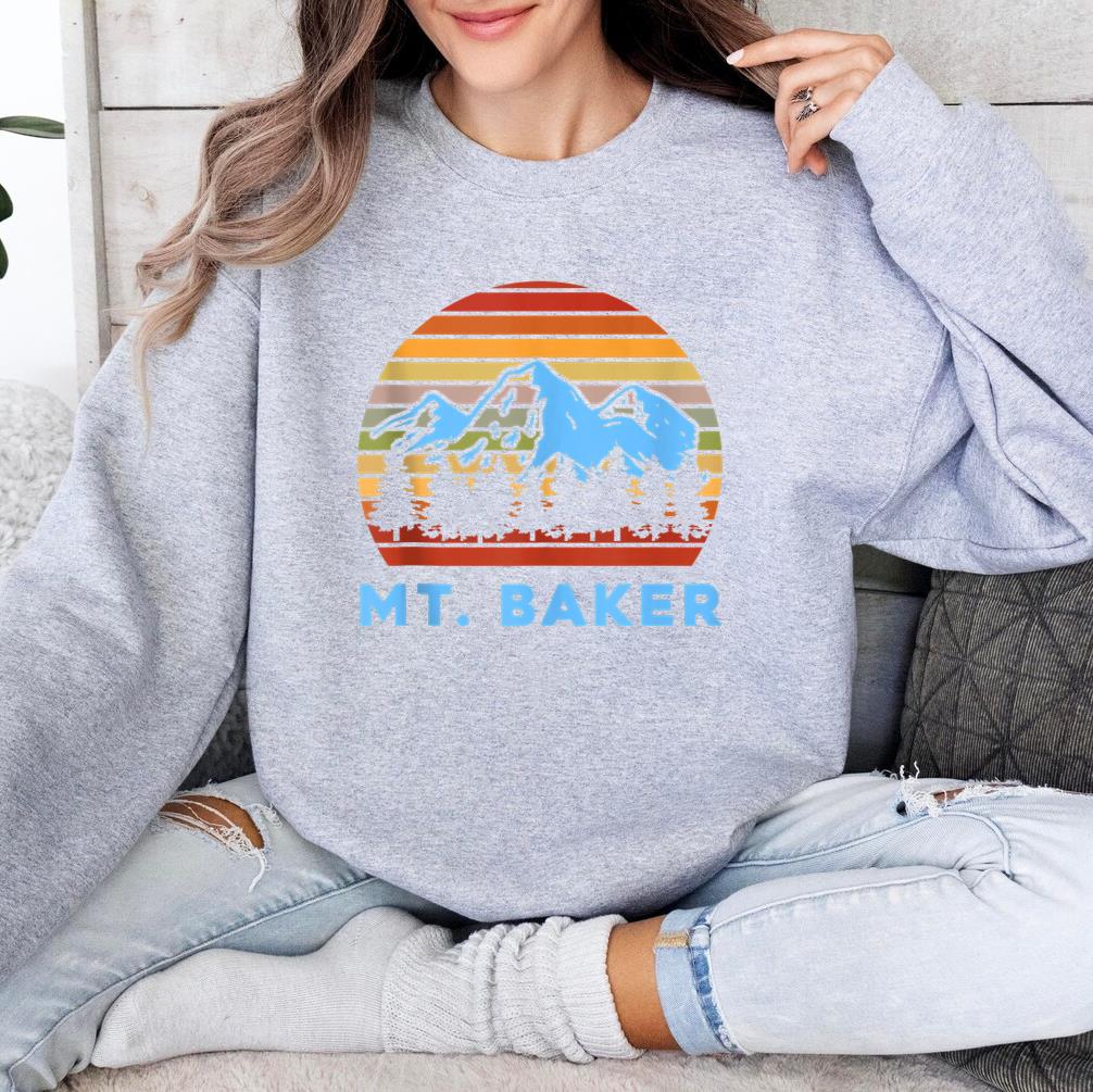 Camping Mt. Baker Hiking Nature Sweatshirt