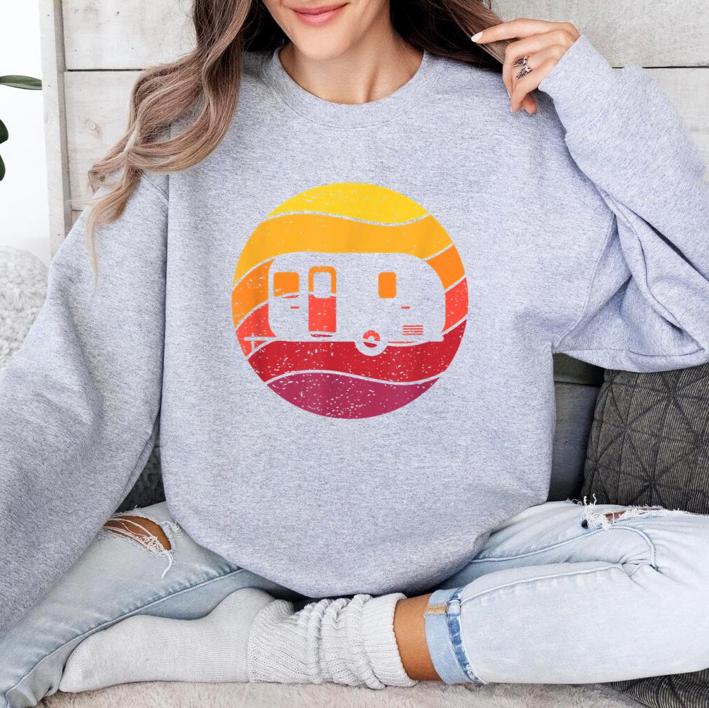 Camping Retro Style Sweatshirt