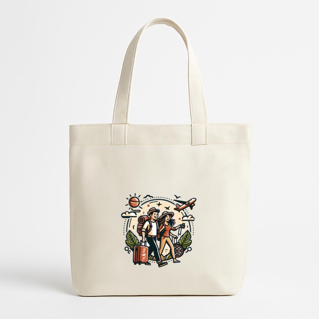 Dream Bright Camping Travelling Canvas Tote Bag