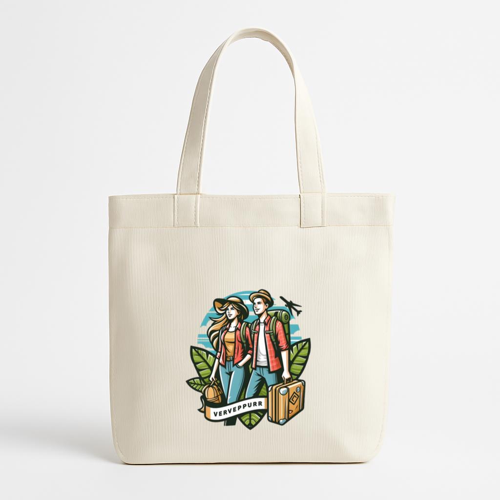 Dream Sunny Travelling Camping Canvas Tote Bag