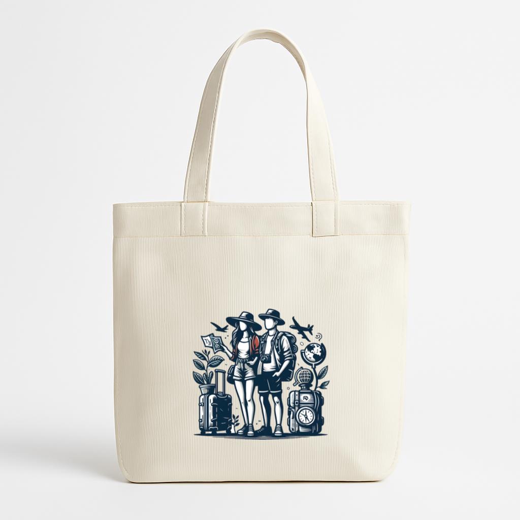 Fair Lucky Camping Travelling Canvas Tote Bag