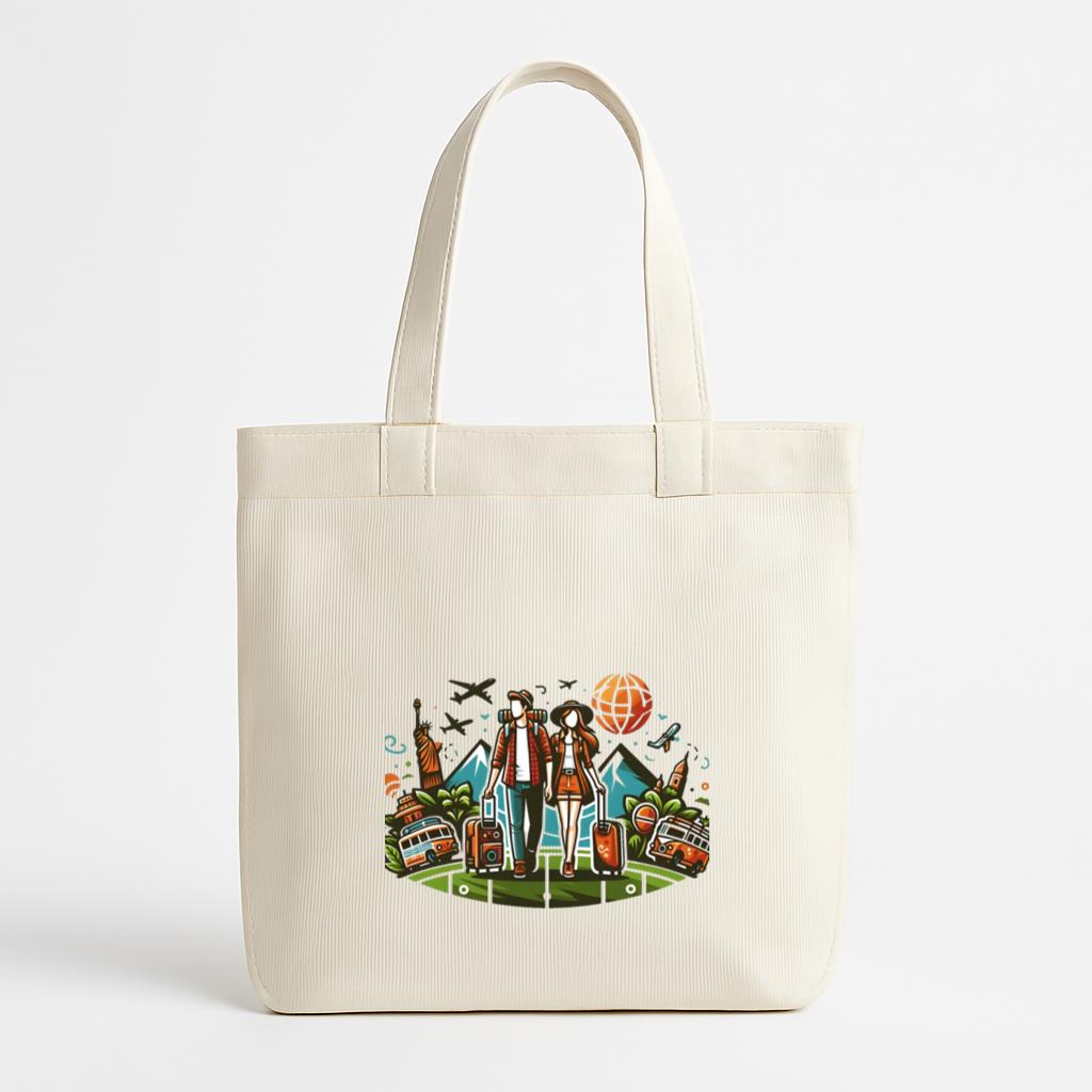 Fair Sunny Travelling Camping Canvas Tote Bag