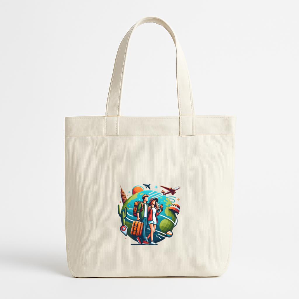 Gentle Joyful Camping Travelling Canvas Tote Bag