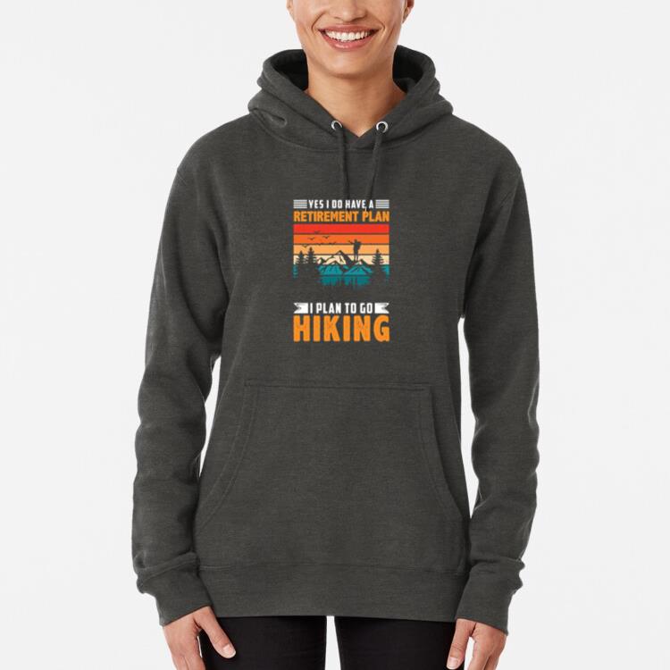 Hiker Hiking Focused Minimal Hoodie