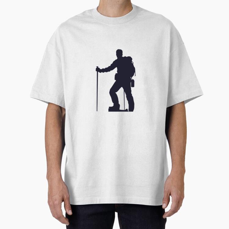 Hiking Man Silhouette T Shirt