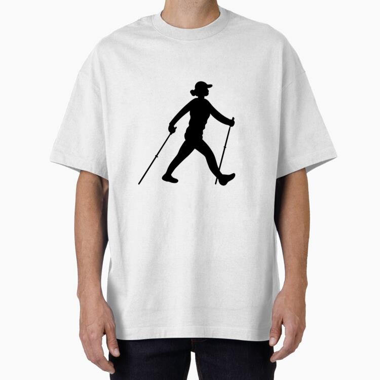 Hiking Woman Silhouette T Shirt