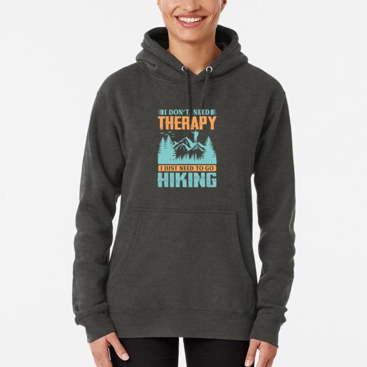 Man Hiking Relaxed Artistic Hoodie