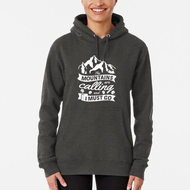 Mountains Are Calling Hiking Camping Hoodie